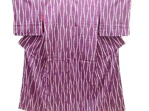 大正ロマン　立涌模様織り出しお召着物